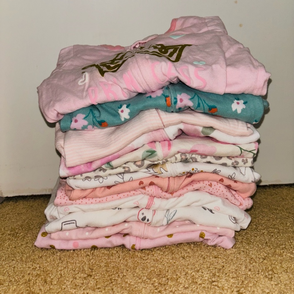 0-3m Baby Girl Pajamas